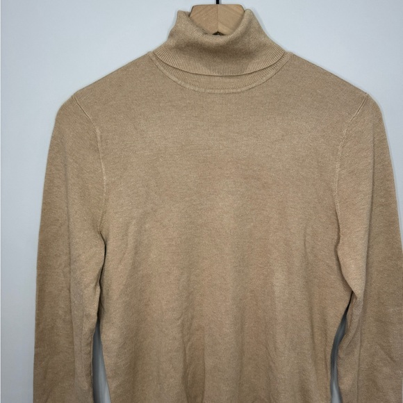 Chico’s NWT Rachel turtleneck basic layer camel sweater large - Picture 3 of 8